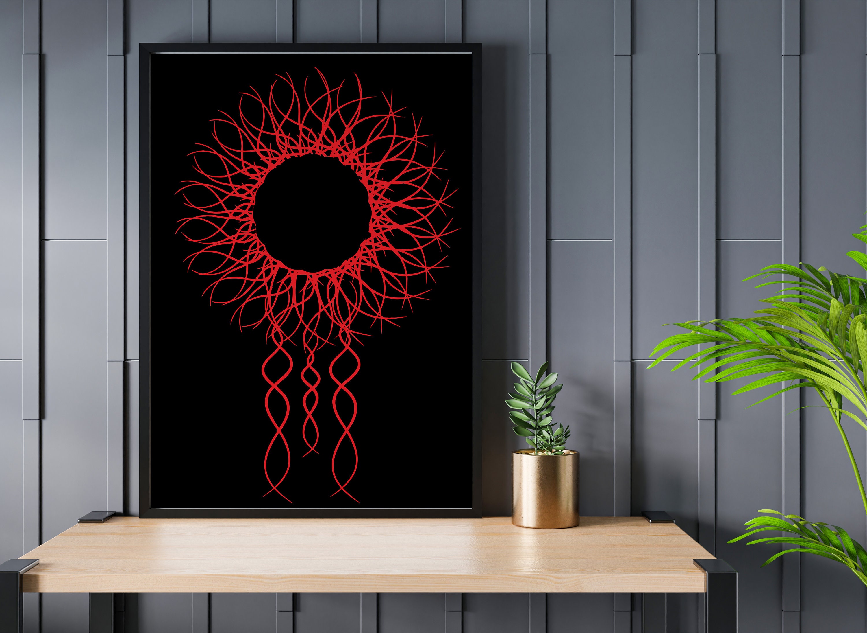 Abstract wall art Contemporary poster printable modern | Etsy