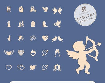 100 Ornament SVG Bundle — Laser Cut File Set for Wedding, Valentine & Gift Projects