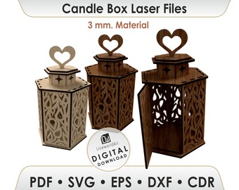Lantern Candle Holder SVG — Laser Cut File for Decorative Lanterns & Home Ambience