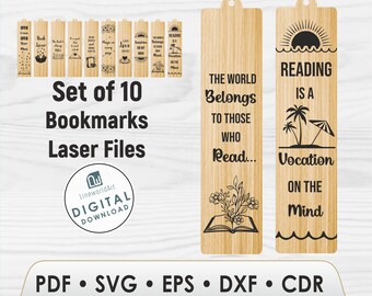 Lesezeichen aus Holz Laser-Schnitt-Lesegeschenk für Buchliebhaber