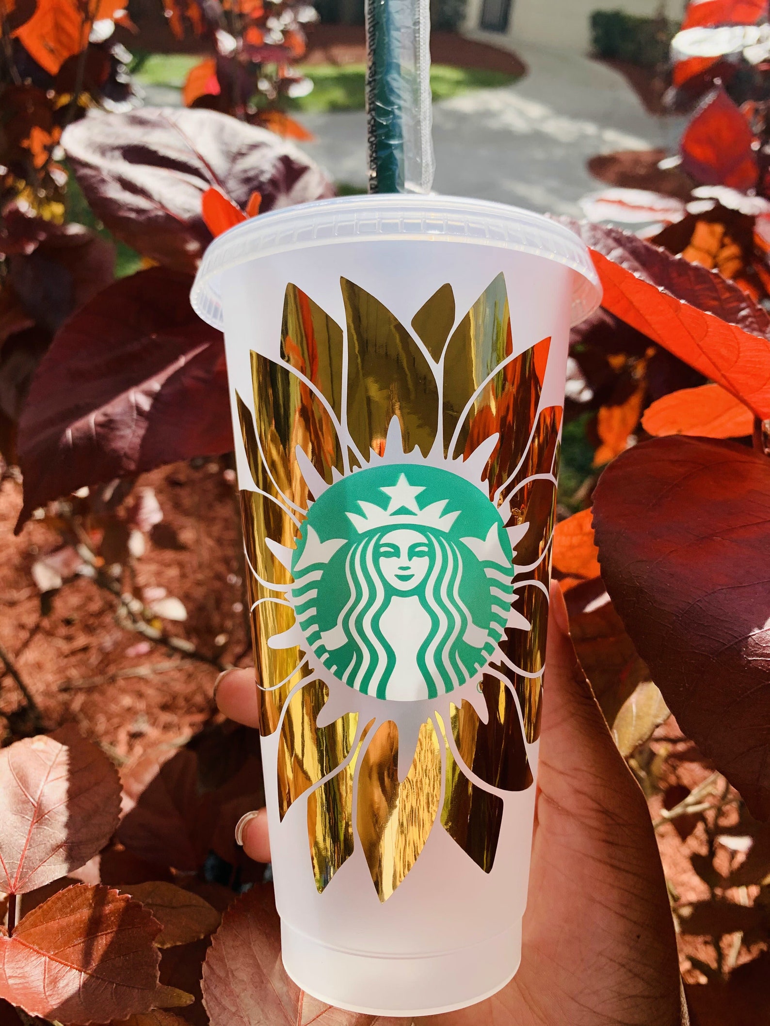 Floral Starbucks Cup Personalized Starbucks Cold Cup 24 OZ Etsy