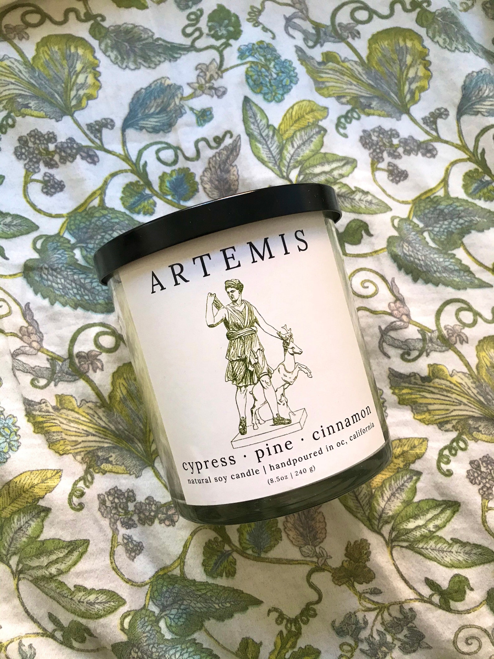 ARTEMIS greek mythology candle Etsy
