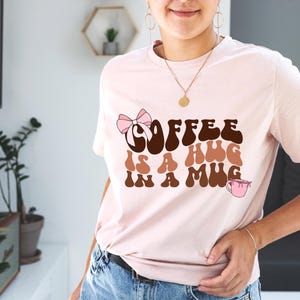 Coffee Hug in a Mug PNG: Trendy Mom Sweatshirt Design (Digital Download)