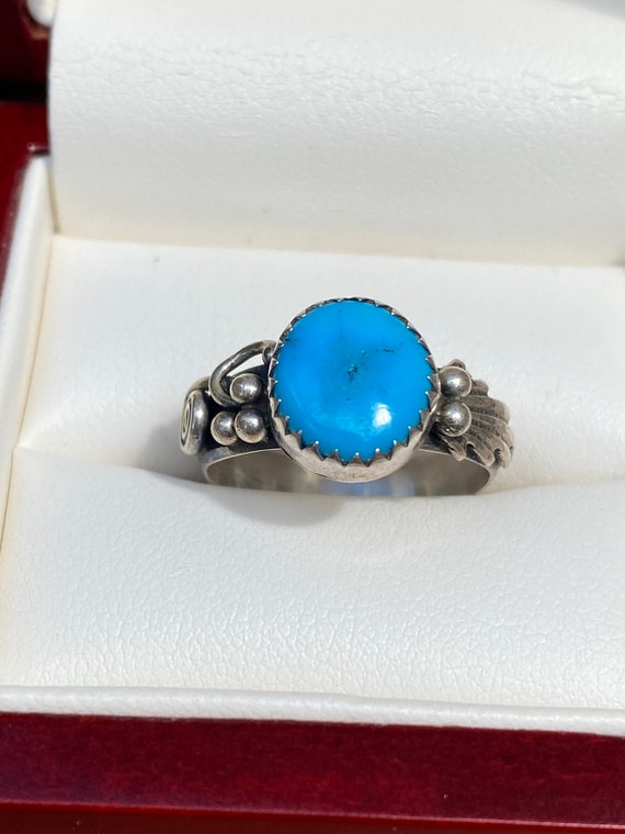Turquoise And Silver Ring - image 7