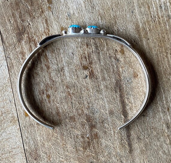 Turquoise And Silver Cuff Bracelet - image 7