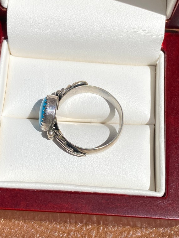 Turquoise And Silver Ring - image 5