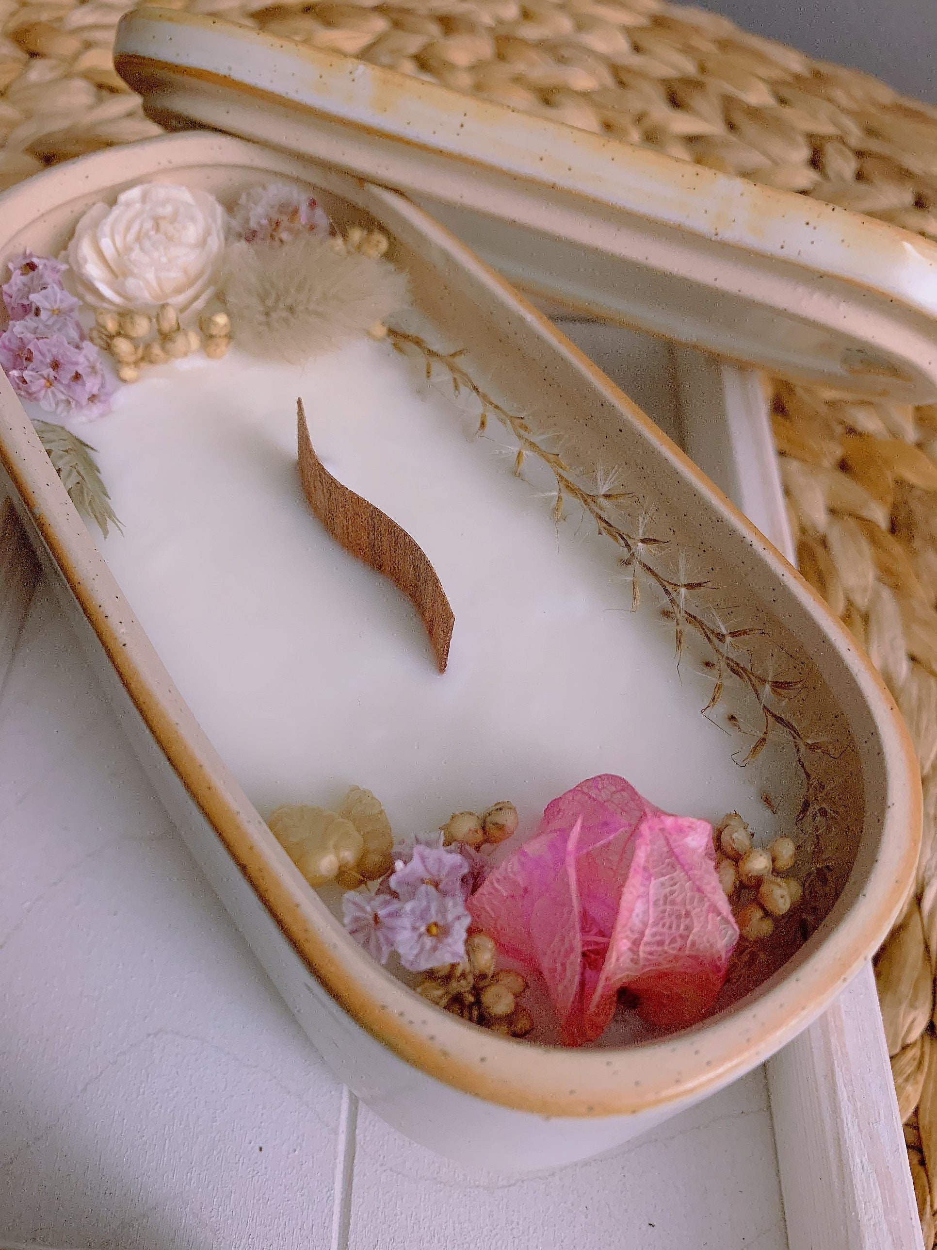 Bougie en Grès + Couvercle