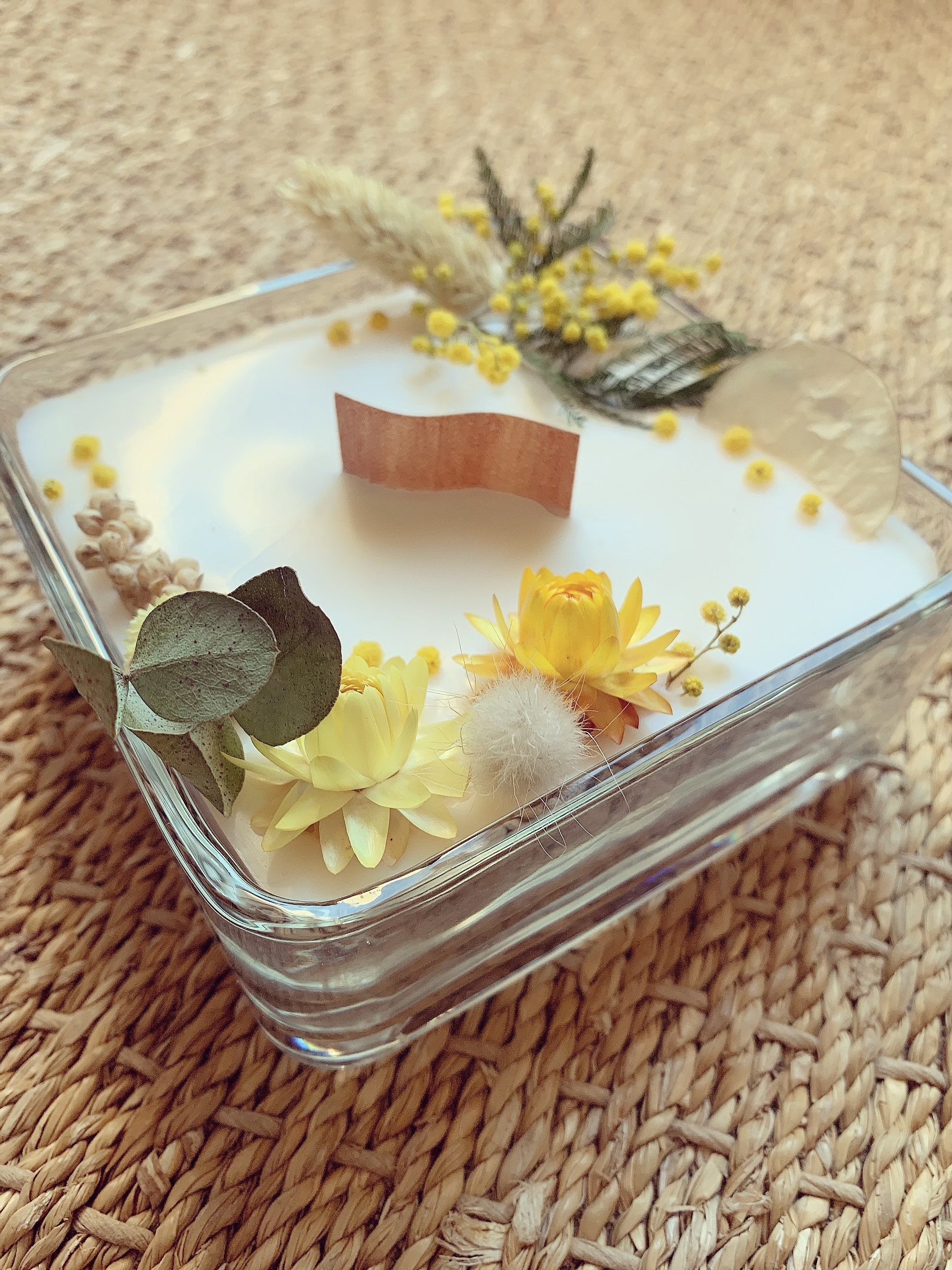 Bougie Cire de Soja Parfum Mimosa