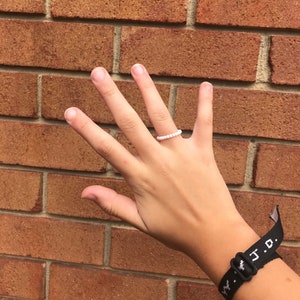 Seed Bead Rings | elastic beaded ring | beaded ring | customizable seed bead ring