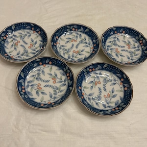Platos pequeños de porcelana vintage de Arita Ware