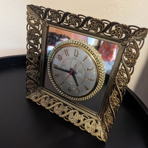 Vintage Gilbert Gold Ornate Clock