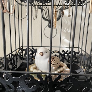 Jewelry holding   Vintage Bird Cage