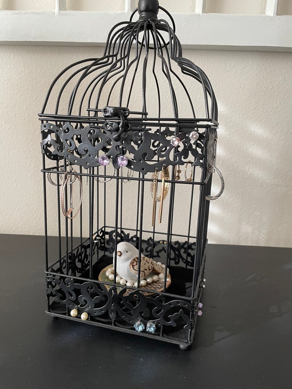 vintage bird cage/ jewelry box Gem