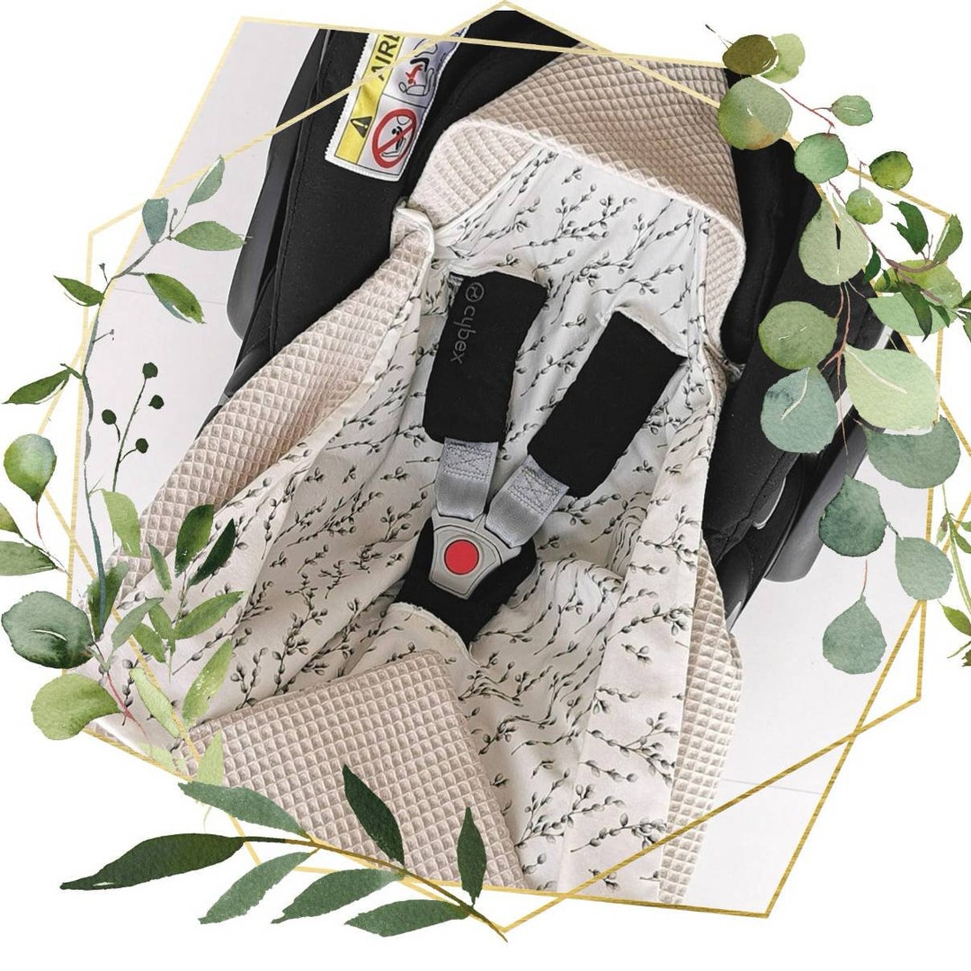 Infant Car Seat 5point Harness System Baby Blanket Etsy