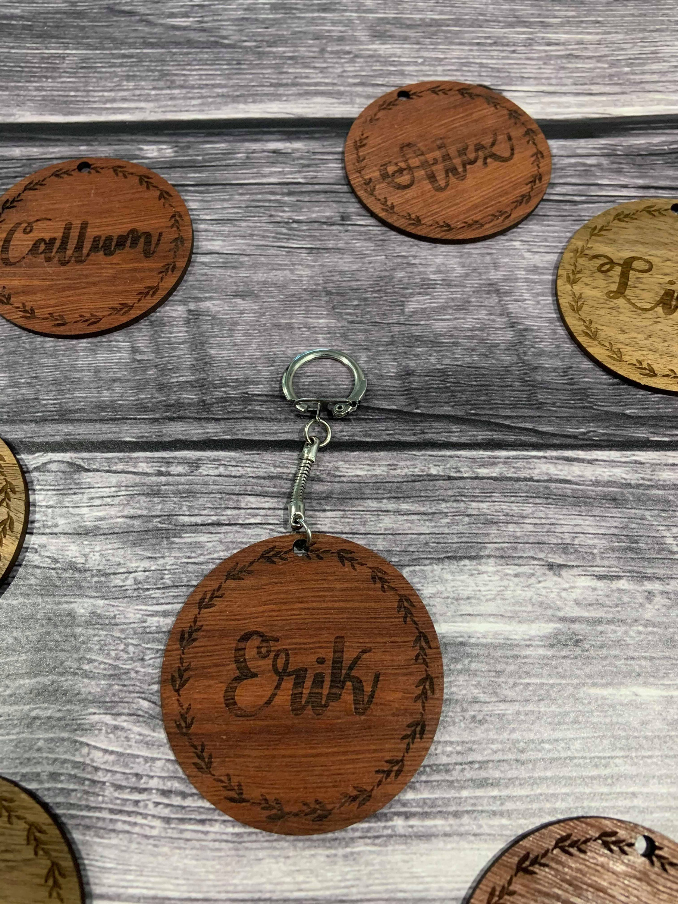 Personalisierte Holz Schlüsselanhänger Holz | Etsy