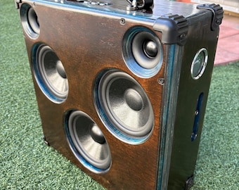Blue Blaze Boombox Portable Speaker System