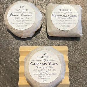 Shave & Shampoo Bars, Hand-poured, Unique, Soap Holder and/or Saver