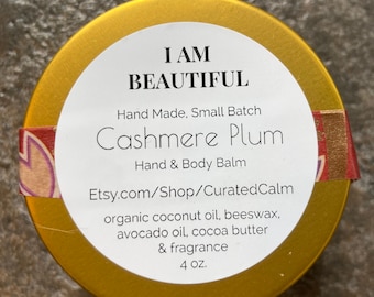 Handmade Hand & Body Balm – Scented Balm, Reusable Tin