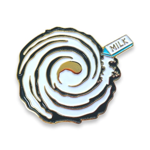 Milky Way Enamel Pin: Funny Science Pun, Gold Plated Space Pin