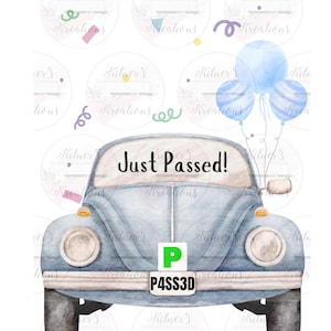 Gerade bestanden - Lernfahrer - bestanden - PNG Datei - Sublimation - Digitaler Download - 2er Set