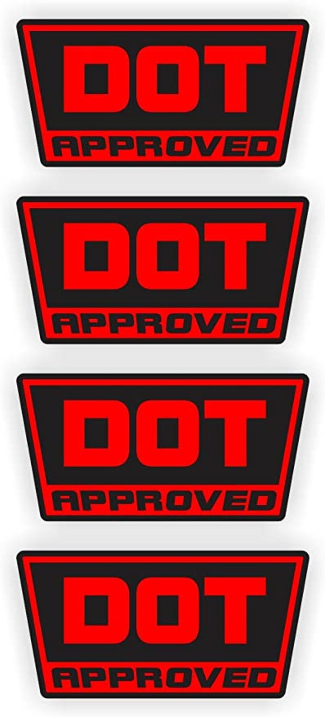 DOT Approved Motorcycle Helmet Stickers Decals Labels Set Etsy