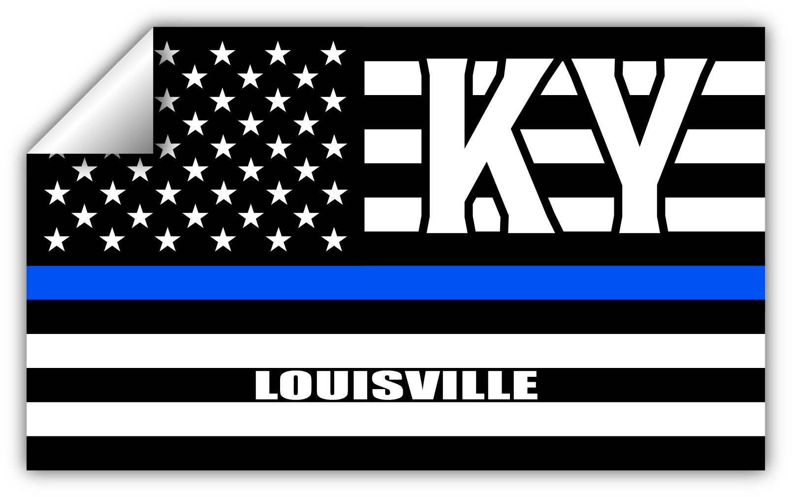 Louisville KY Kentucky Jefferson County Thin Blue Line - Etsy ...