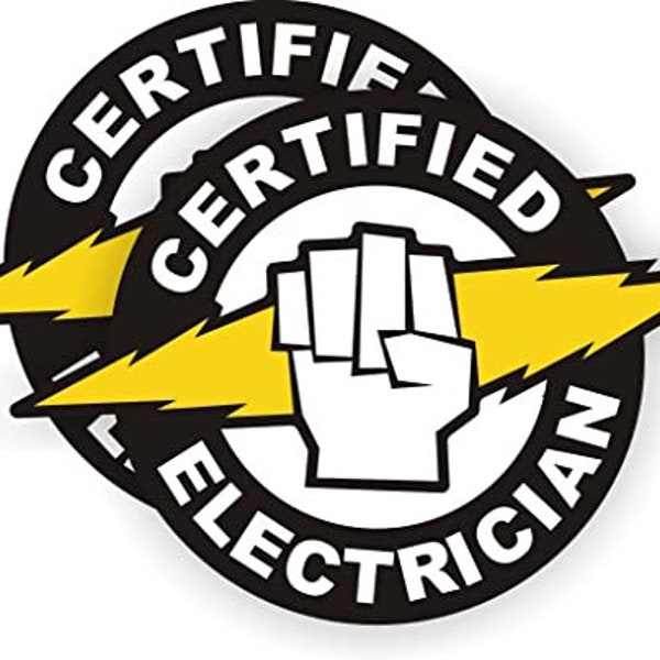 Electrician Hard Hat Stickers Etsy