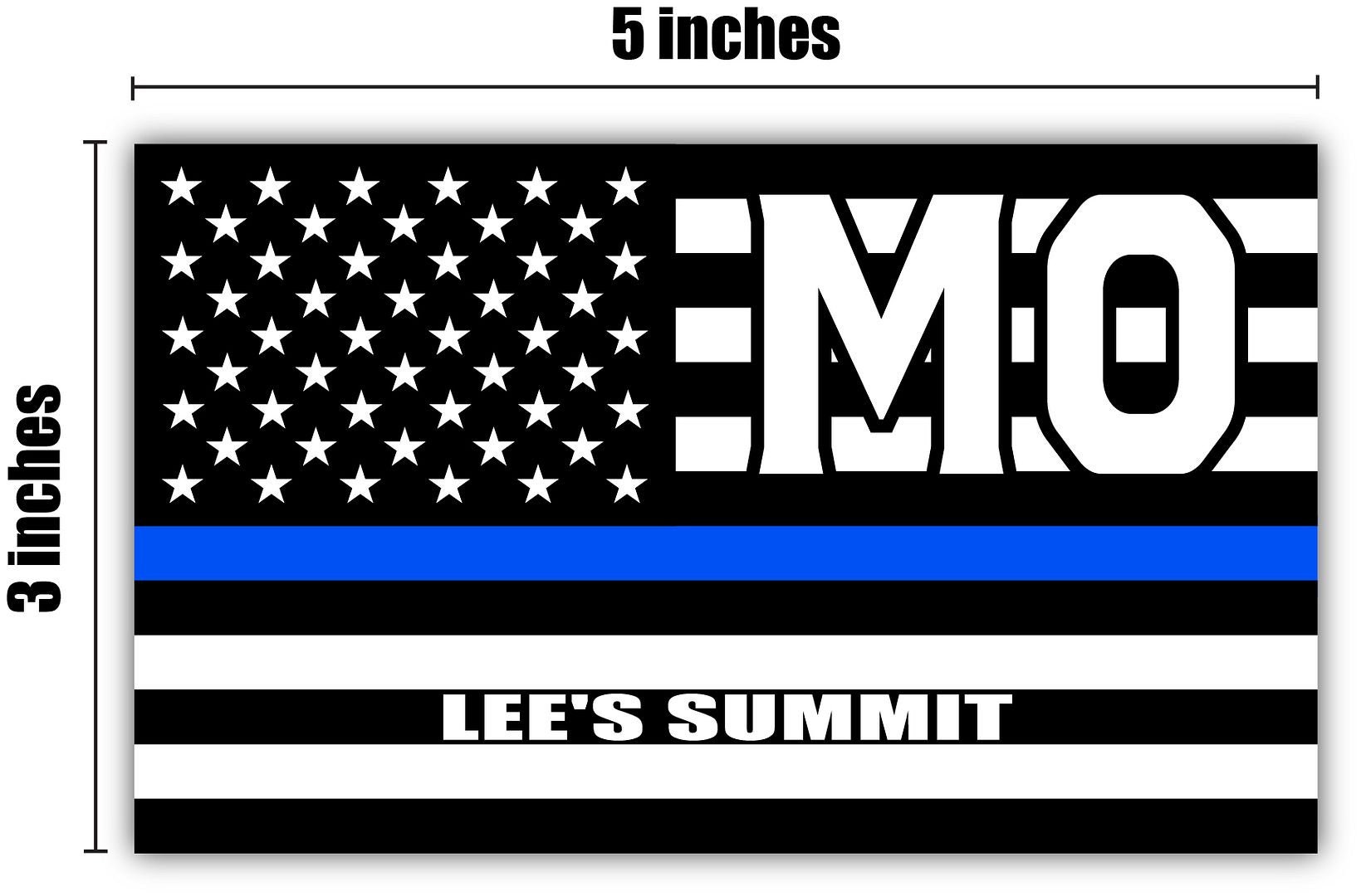 Lee's Summit MO Missouri Jackson County Thin Blue Line - Etsy UK