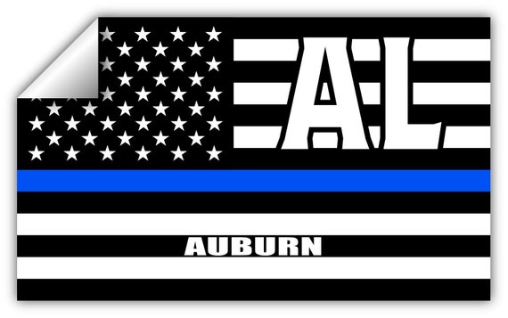 Alabama State Flag Decal Auburn 