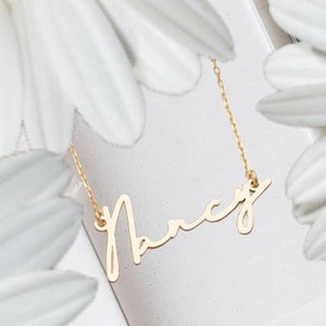 Personalisierte Namensketten Silberne Namenskette Gold Mama Halskette Benutzerdefinierte Namenskette Geschenk für Mama Mama Mama Bild 2