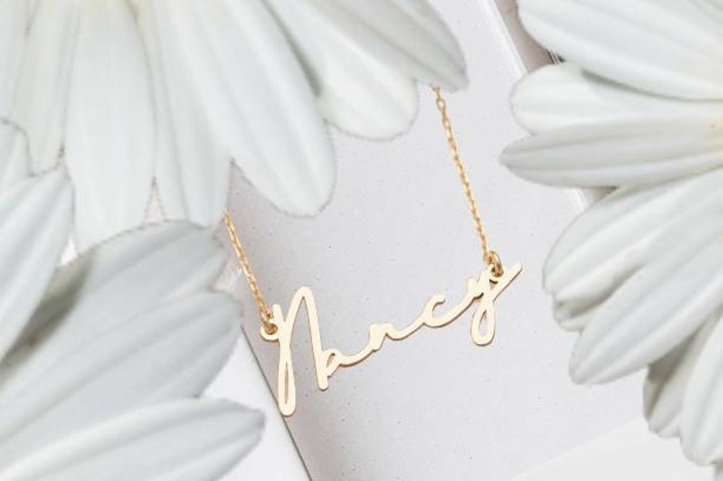 Personalisierte Namensketten Silberne Namenskette Gold Mama Halskette Benutzerdefinierte Namenskette Geschenk für Mama Mama Mama Bild 2