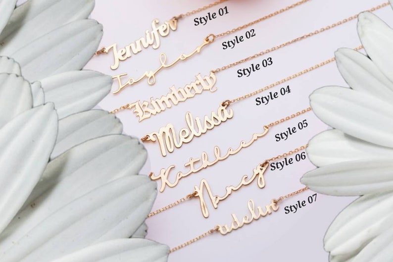 Personalisierte Namensketten Silberne Namenskette Gold Mama Halskette Benutzerdefinierte Namenskette Geschenk für Mama Mama Mama Bild 1