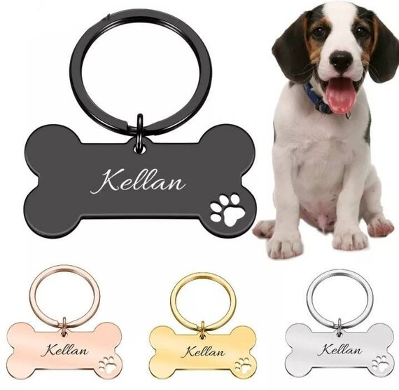 Custom Handmade Pet Collar ID Tag Personalized Pet Dog Cat Etsy