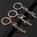 20 Font Styles Customized Keyring Stainless Steel Name Personalized ...
