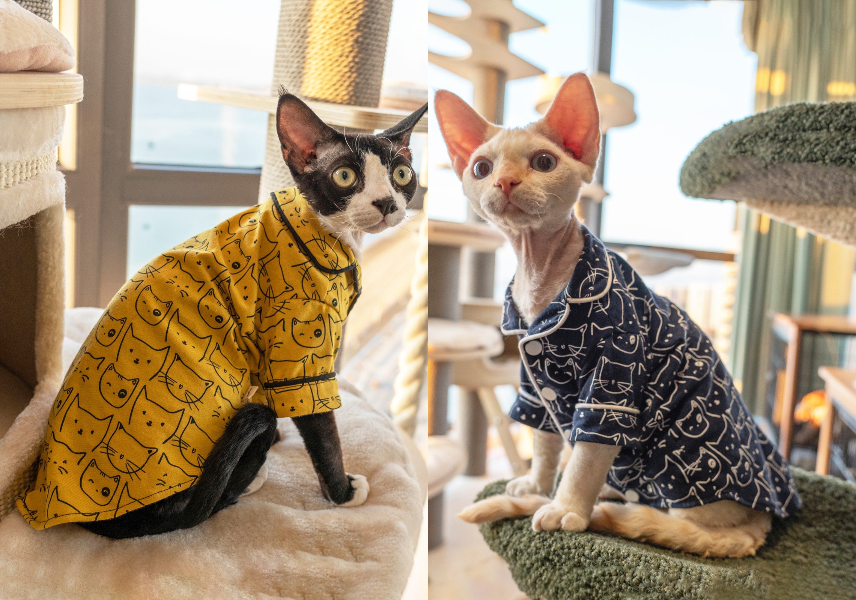 Sphynx Cat Clothes Self-Heating Sweatshirt,Hairless Cat Wear Soft Elastic Dralon Sweater Puppy Pet Pullover For Devon,Elf,Bambino,Cornish,Peterbald Brown XL