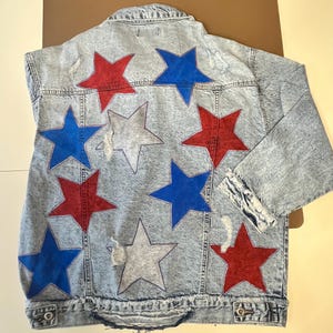 Feeling Patriotic Denim Jacket light wash