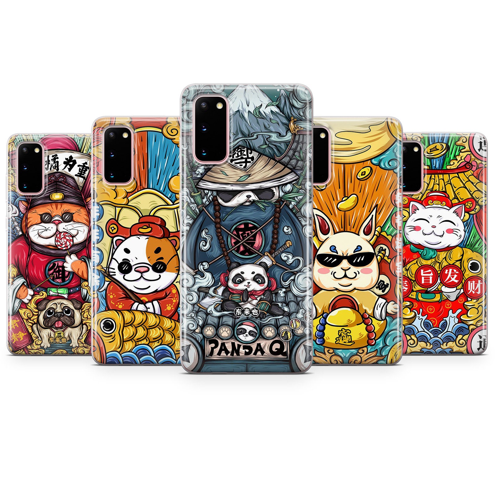 Chinese Art Phone Case Cool Animals Case For iPhone 7 8 XS Etsy