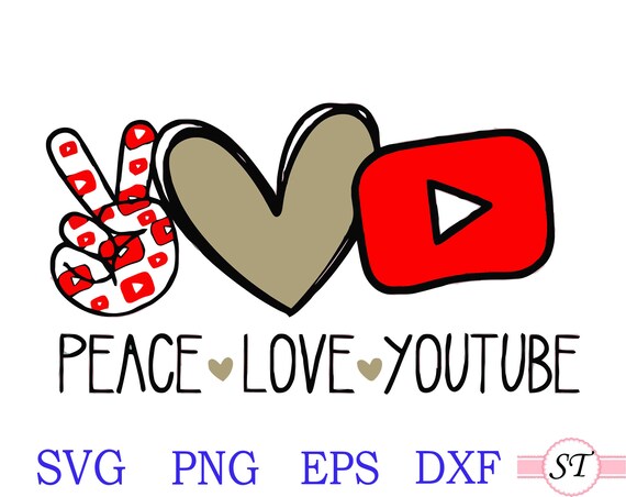 Download Discount 70 Peace Love Youtube Svg Love Yotube Svg Youtube Etsy