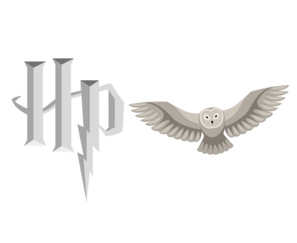 Harry Potter SVG Owl SVG Hedwig svg Hogwarts SVG hp logo | Etsy