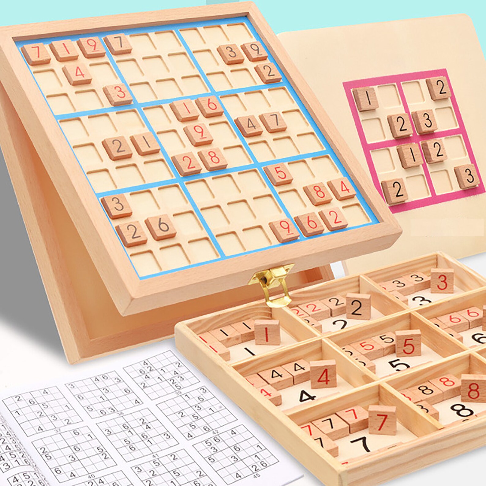 Holz Sudoku Puzzles für Erwachsene Brettspiel Sudoku mit | Etsy