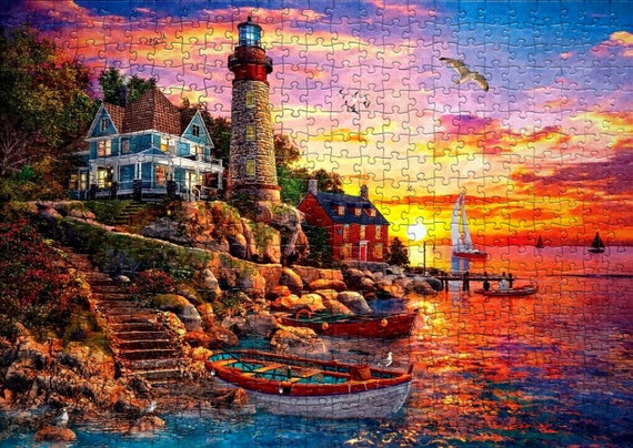 2000 Piece Jigsaw Puzzle ,puzzle for Adults ,colorful Puzzl E,christmas  Gift Valentine's Day ,gift for Her, Pontcheffs Harbour 