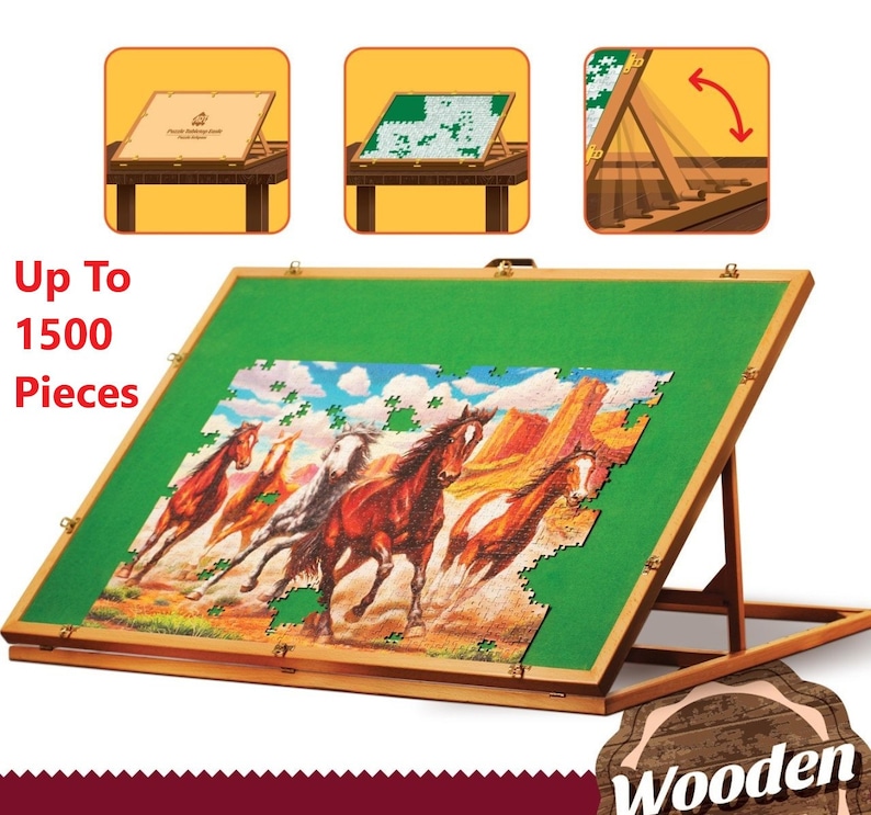 Wooden Puzzle Board Jigsaw Puzzle Board up to 1500 Pieces Jigsaw Puzzle