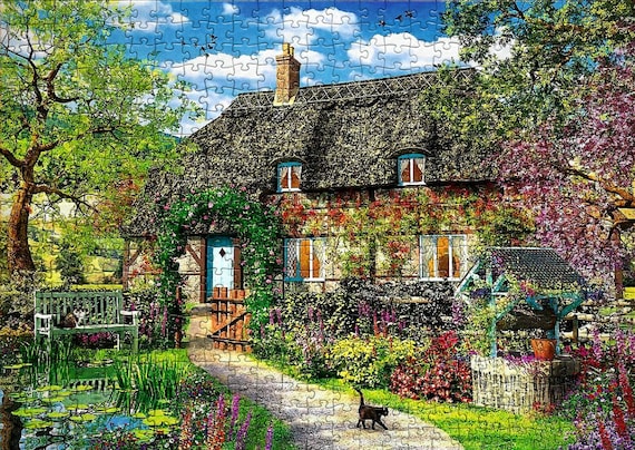 Puzzle for Adults, 2000 Pieces Jigsaw Puzzle, Premium Puzzle, Christmas  Gift, Valentine's Day, Gift for Her, Country Cottage, Gift for Him 