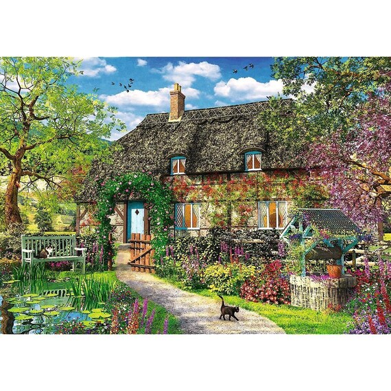 Puzzle pour adultes, Puzzle de 2000 pièces, Puzzle Premium, Cadeau de Noël,  Saint-Valentin, Cadeau pour elle, Chalet de campagne, Cadeau pour lui -   France