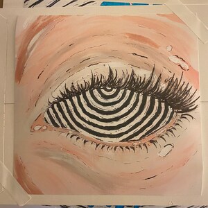 Hipnotic Eye - Signed Art Print by Kayla Strong