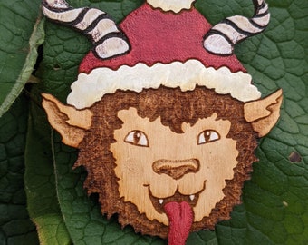 Hand Painted Krampus Christmas Ornament