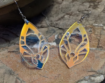 Abstract Geometric Cyberpunk Earrings