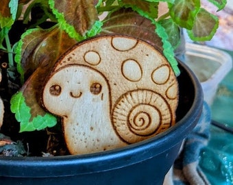 Speedy the snail plant pal wood plant pick