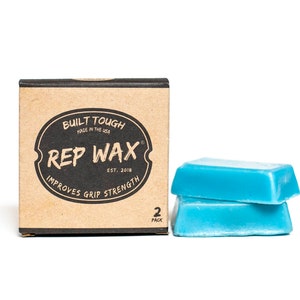 Rep Wax (2-Pack)- The Gym Chalk Alternative - Improve your Grip Strength - Made for Anything you Grip.  A perfect Christmas Stocking Stuffer