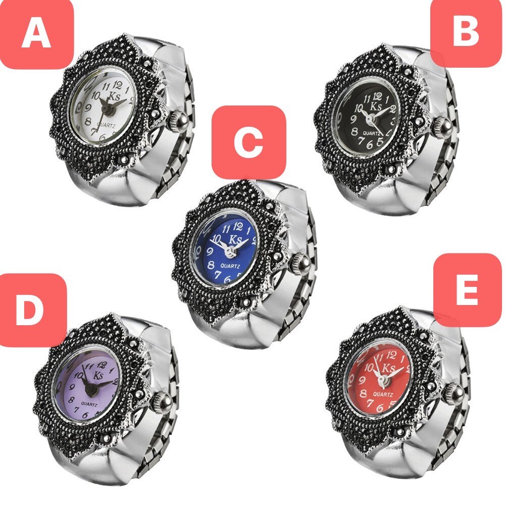 Vintage Watch Ring Unique Rings Adjustable Rings European Etsy